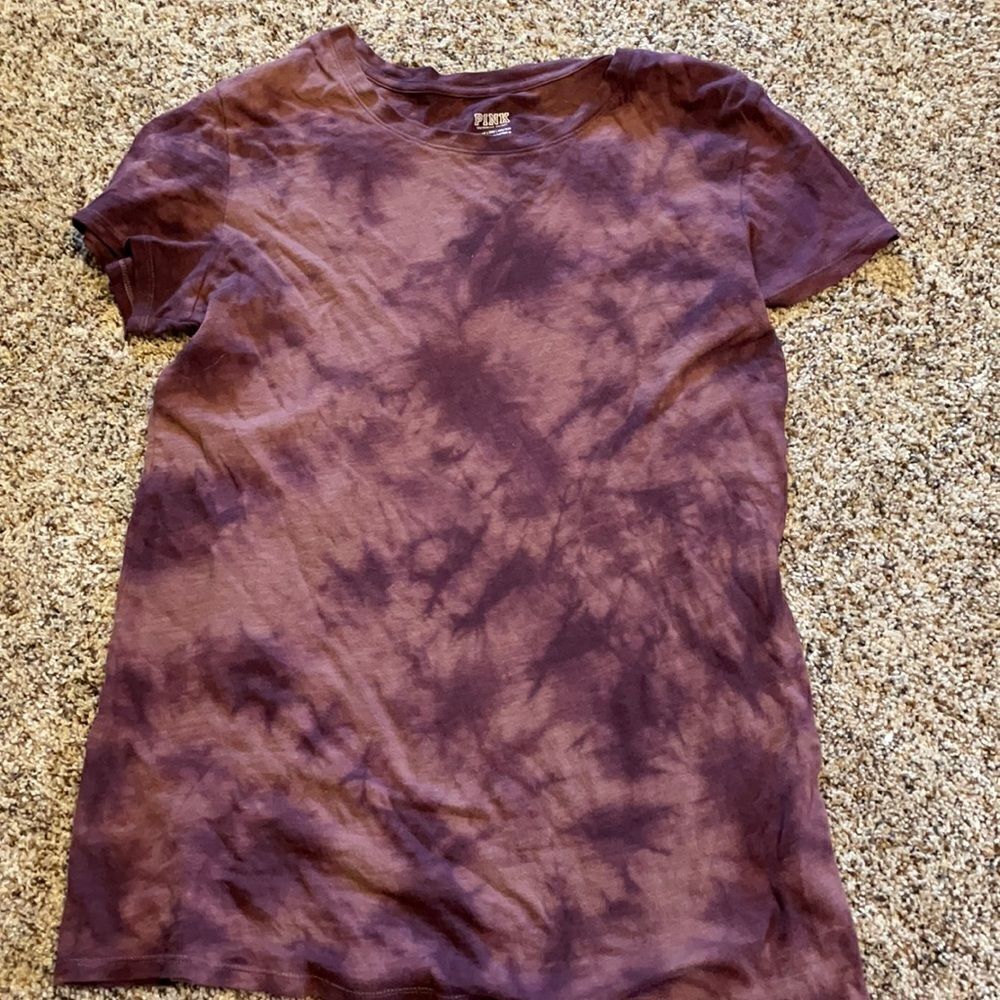 PINK purple tie dye tee